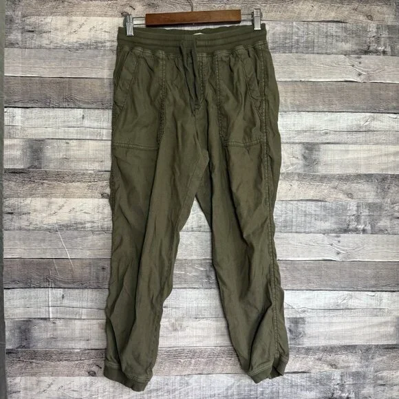 Marine Layer Womens Luna Jogger Pants Medium Green Pull On Soft Stretch Travel - Picture 1 of 10